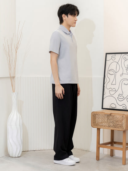 เสื้อโปโล inWork Tailor Pattern สีเทา (Grey)