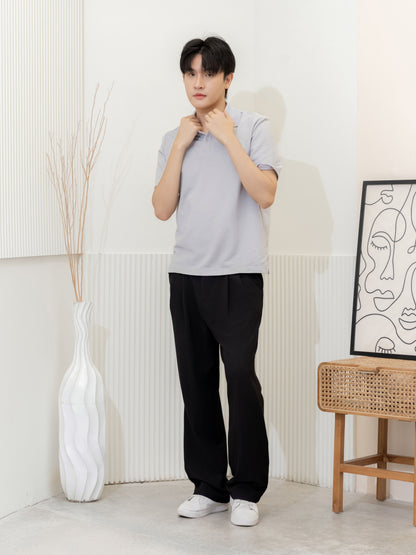 เสื้อโปโล inWork Tailor Pattern สีเทา (Grey)