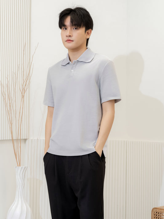 เสื้อโปโล inWork Tailor Pattern สีเทา (Grey)