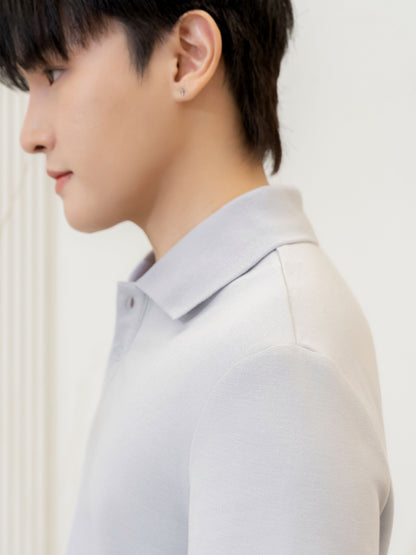 เสื้อโปโล inWork Tailor Pattern สีเทา (Grey)