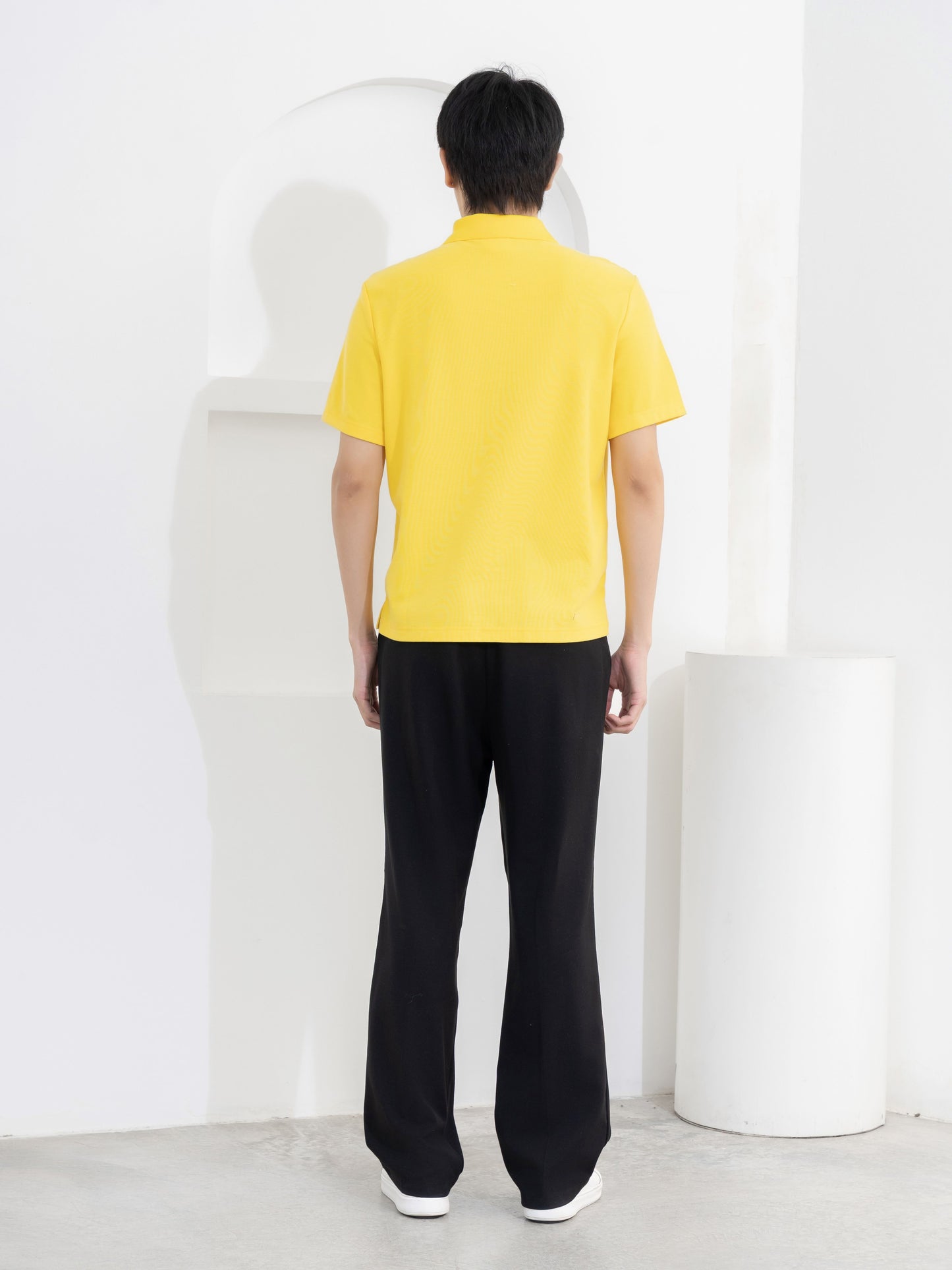เสื้อโปโล inWork Tailor Pattern สีเหลือง (Yellow)