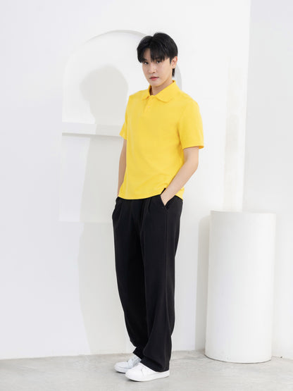 เสื้อโปโล inWork Tailor Pattern สีเหลือง (Yellow)
