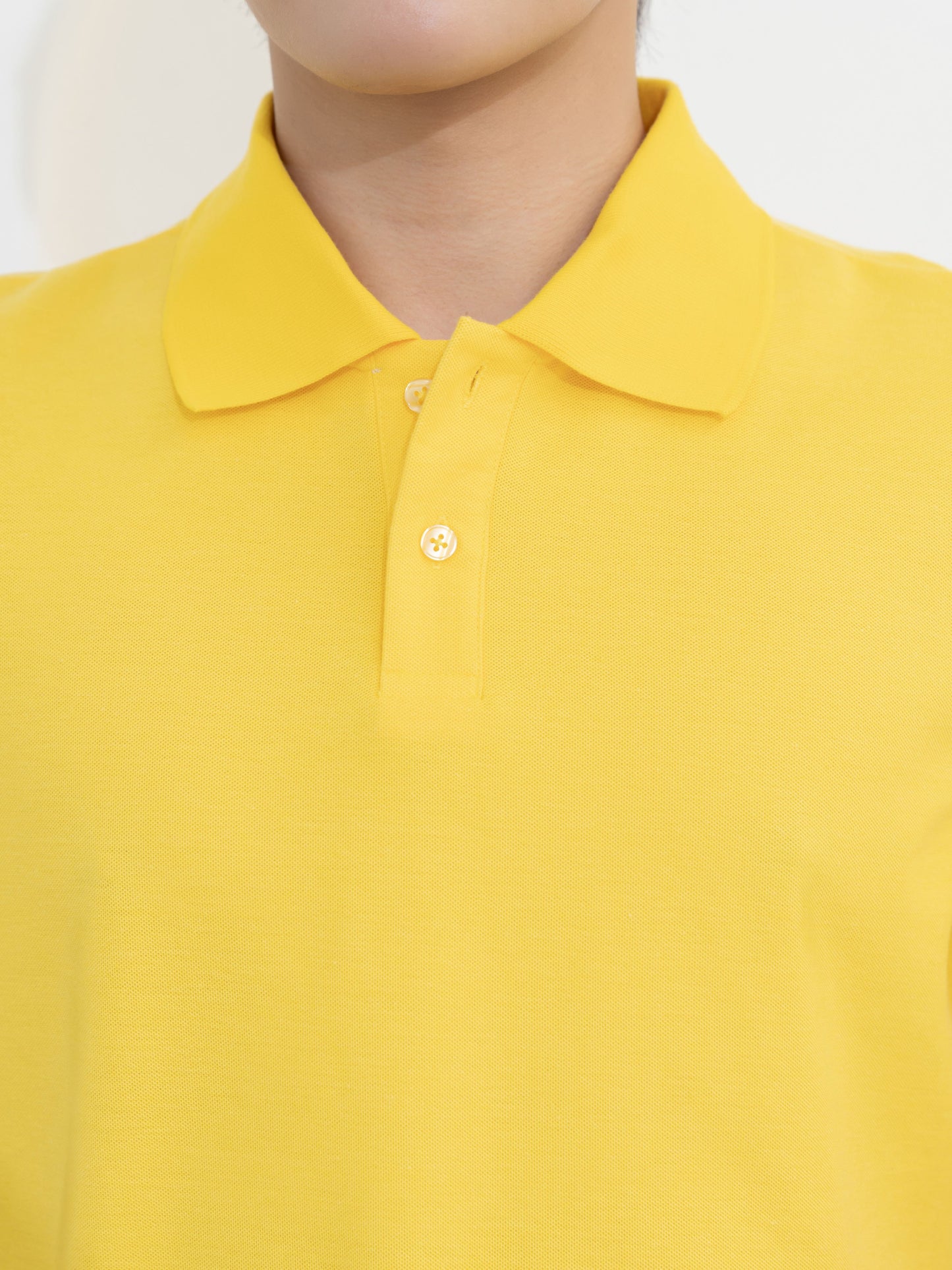 เสื้อโปโล inWork Tailor Pattern สีเหลือง (Yellow)