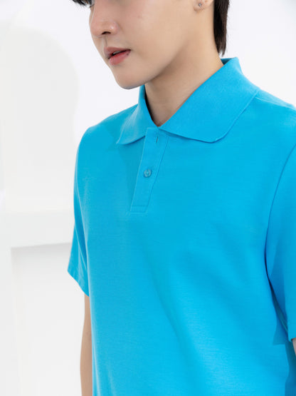 เสื้อโปโล inWork Tailor Pattern สีฟ้า (Sky Blue)