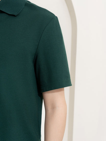 เสื้อโปโล inWork Tailor Pattern สีเขียวเข้ม (Green)