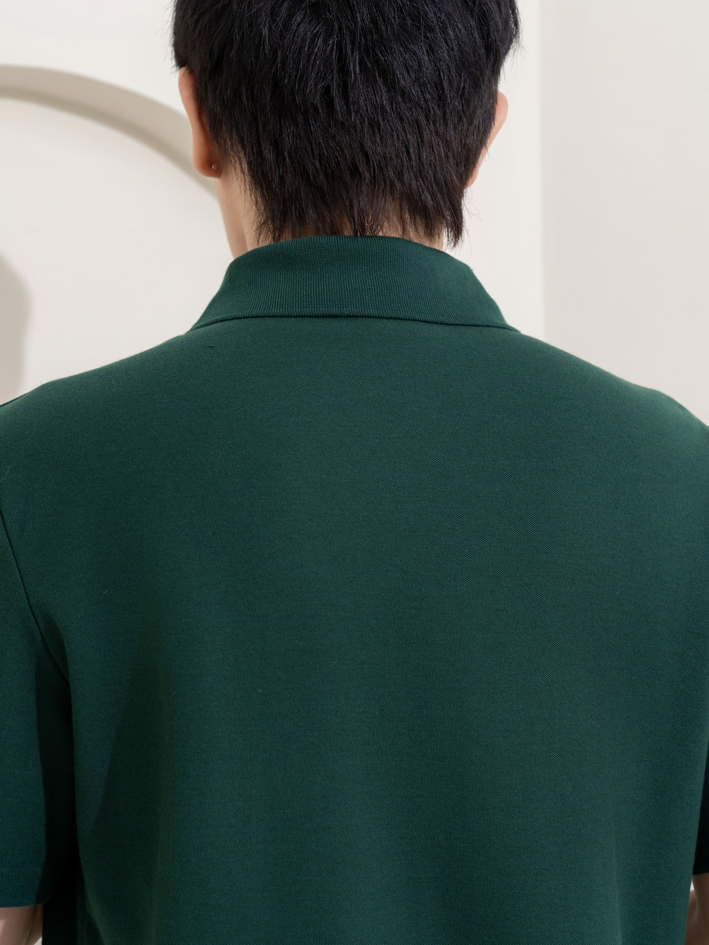 เสื้อโปโล inWork Tailor Pattern สีเขียวเข้ม (Green)